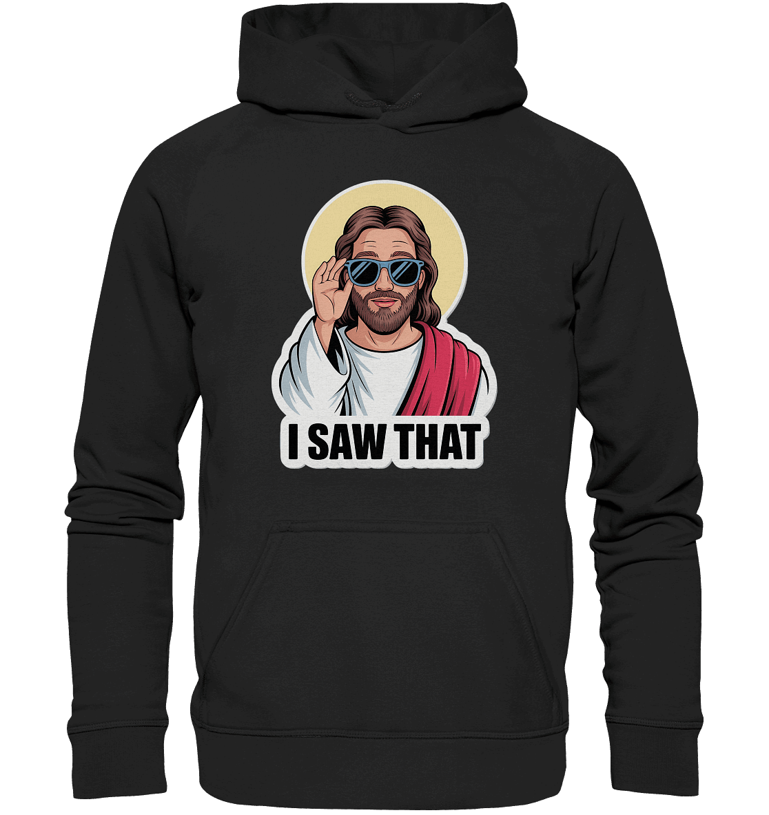 I Saw That – Jesus mit Sonnenbrille | Christliche Produkte - Kids Premium Hoodie - Kids & Babys - Royal Blau - GfoitMa
