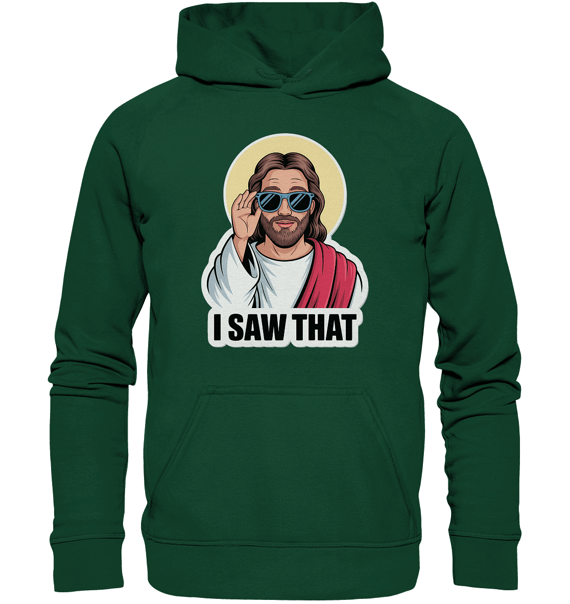 I Saw That – Jesus mit Sonnenbrille | Christliche Produkte - Kids Premium Hoodie - Kids & Babys - Royal Blau - GfoitMa