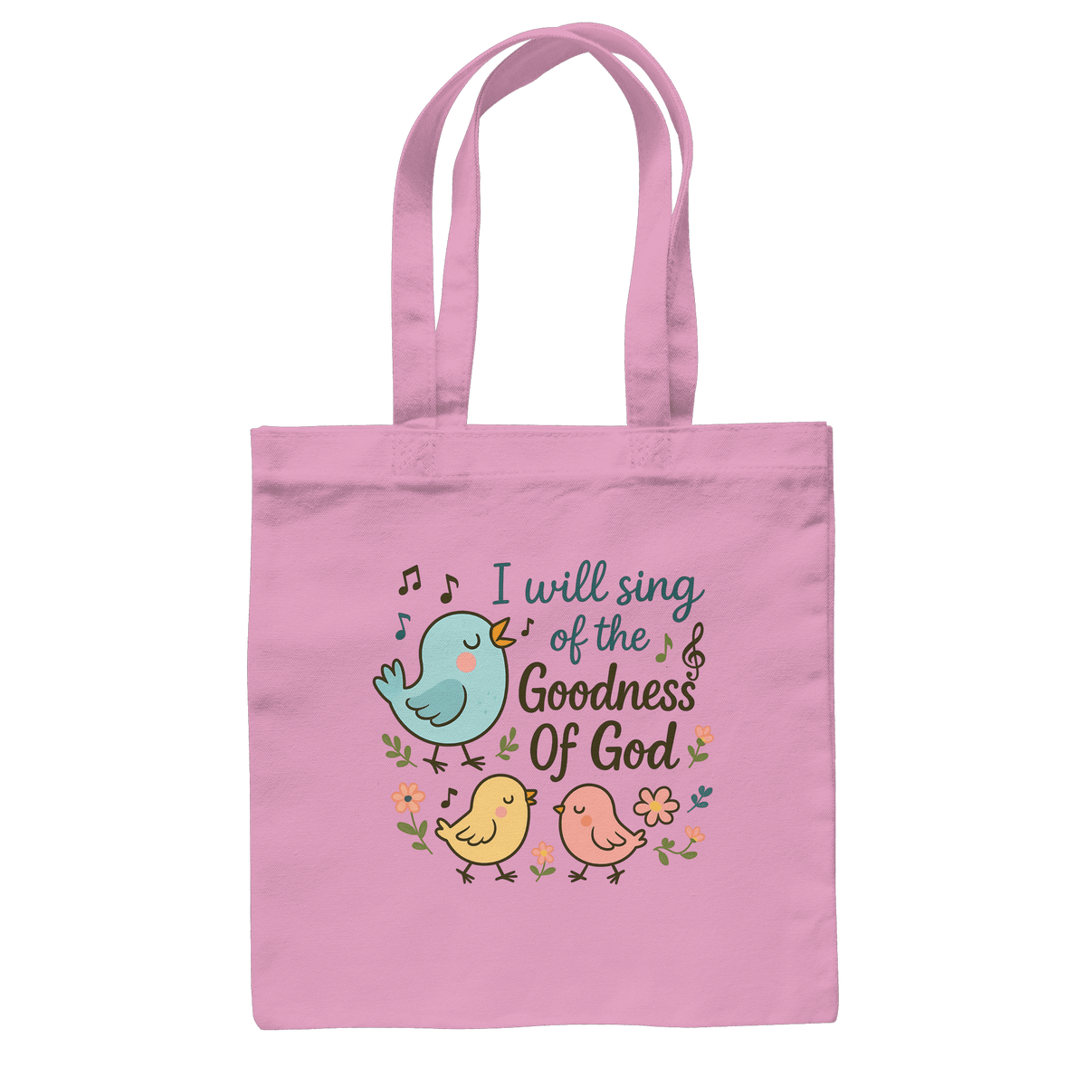 I will sing of the goodness of God | Christliche Produkte - Baumwolltasche - Taschen - Classic Pink - GfoitMa