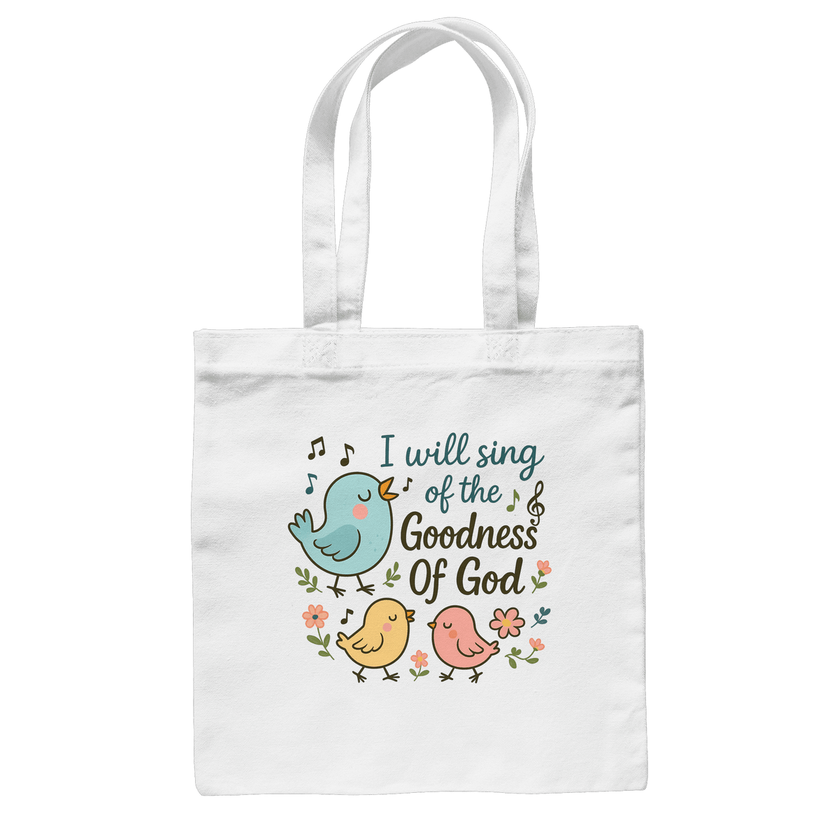 I will sing of the goodness of God | Christliche Produkte - Baumwolltasche - Taschen - White - GfoitMa