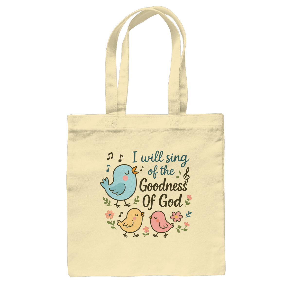 I will sing of the goodness of God | Christliche Produkte - Baumwolltasche - Taschen - Natural - GfoitMa