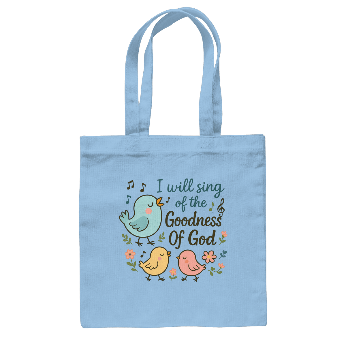 I will sing of the goodness of God | Christliche Produkte - Baumwolltasche - Taschen - Sky Blue - GfoitMa