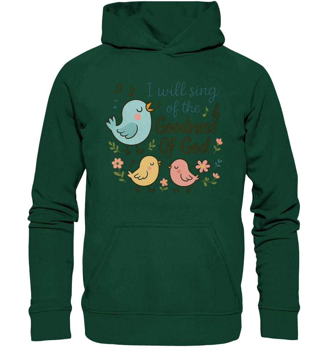 I will sing of the goodness of God | Christliche Produkte - Kids Premium Hoodie - Kids & Babys - Bottlegreen - GfoitMa