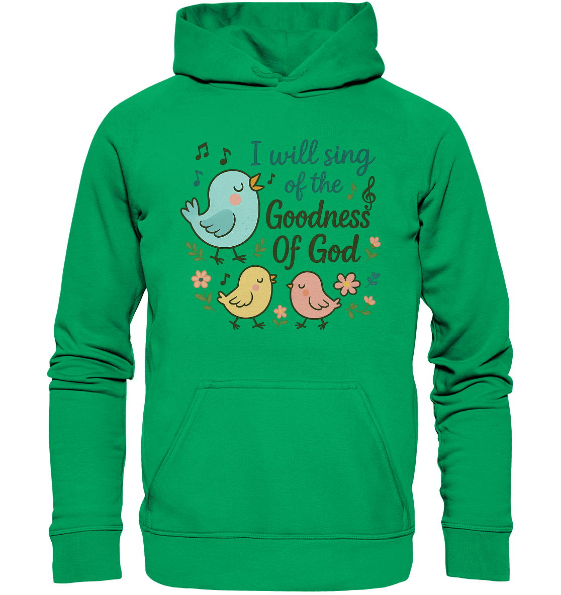 I will sing of the goodness of God | Christliche Produkte - Kids Premium Hoodie - Kids & Babys - Kelly Green - GfoitMa
