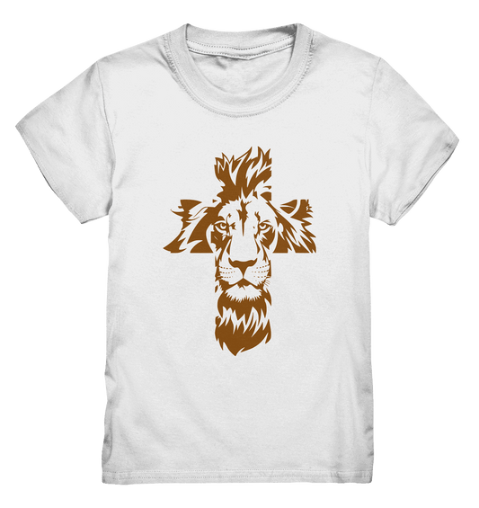 Im Zeichen des Löwen – Fest verwurzelt im Glauben | Christliche Kleidung - Kids Premium Shirt - Kids & Babys - White - GfoitMa