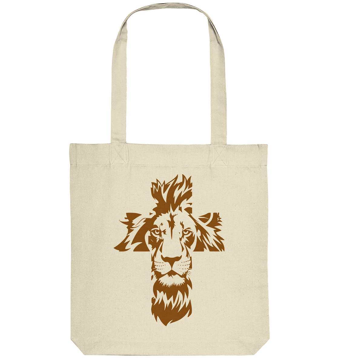 Im Zeichen des Löwen – Fest verwurzelt im Glauben | Christliche Kleidung - Organic Tote-Bag - Taschen - Natural - GfoitMa
