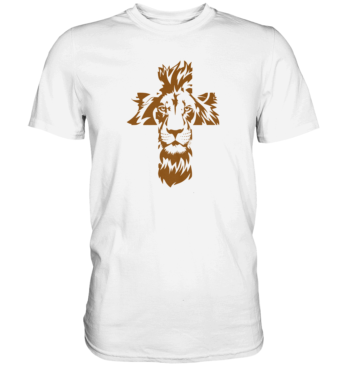 Im Zeichen des Löwen – Fest verwurzelt im Glauben | Christliche Kleidung - Premium Shirt - Unisex-Shirts - White - GfoitMa