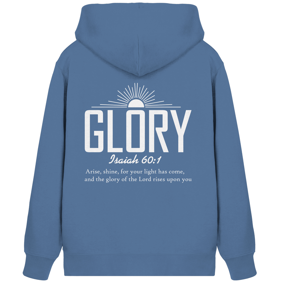 Isaiah 60:1 – Glory | Christliches Design mit Bibelvers - Organic Zipper - Jacken/ Zipper - Bright Blue - GfoitMa