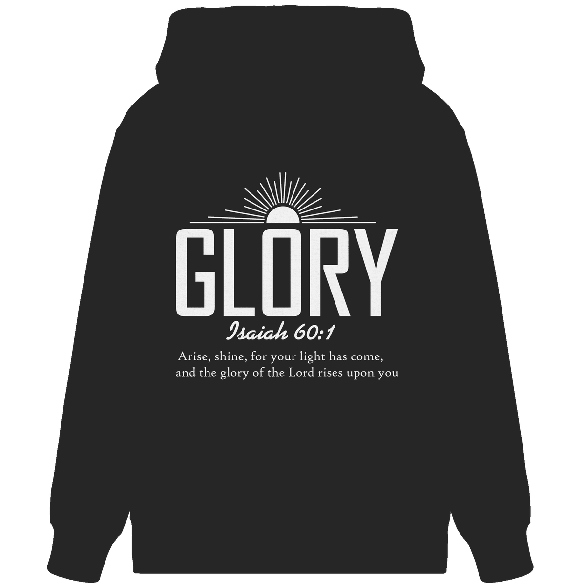 Isaiah 60:1 – Glory | Christliches Design mit Bibelvers - Organic Zipper - Jacken/ Zipper - Black - GfoitMa
