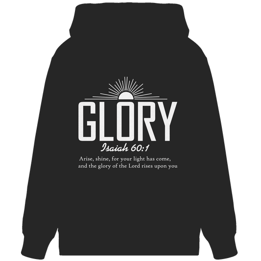 Isaiah 60:1 – Glory | Christliches Design mit Bibelvers - Organic Zipper - Jacken/ Zipper - Black - GfoitMa