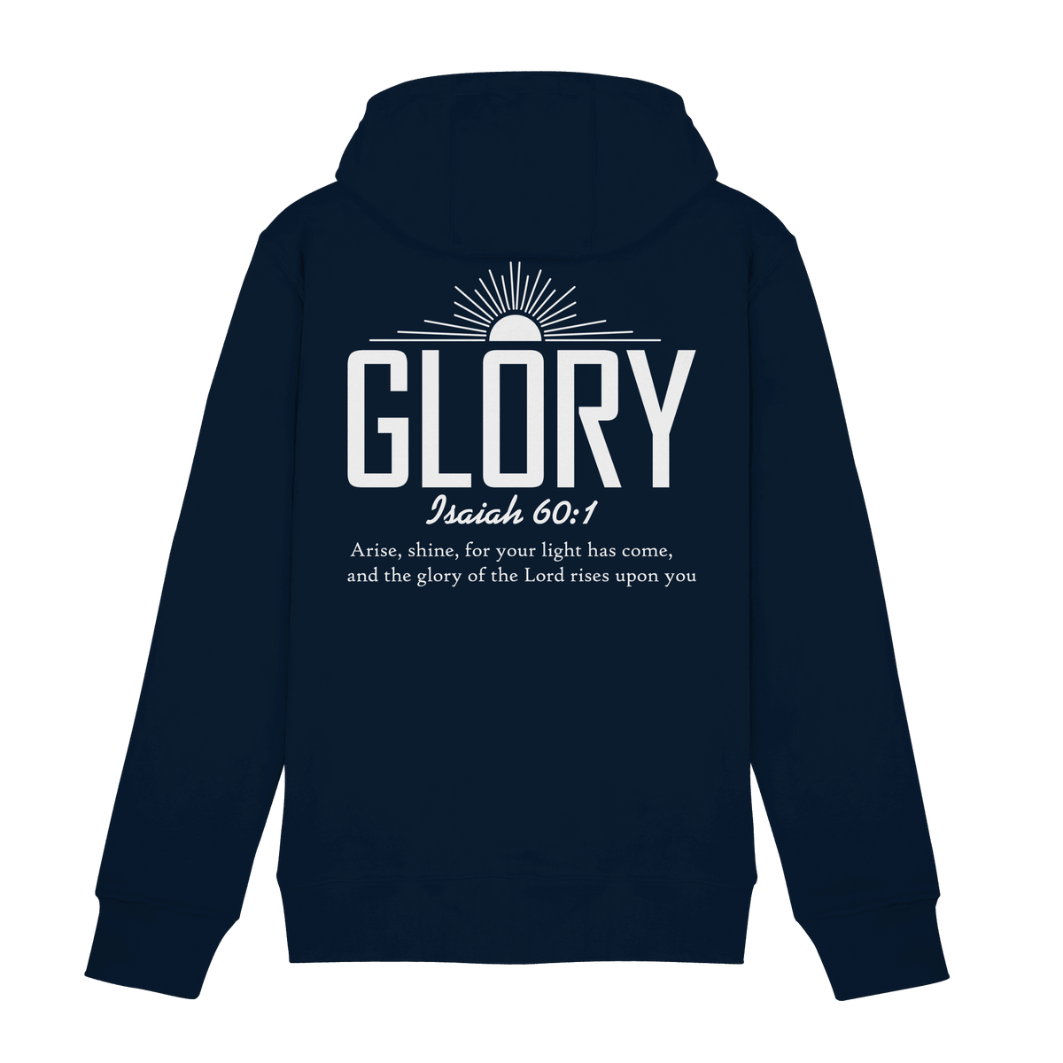 Isaiah 60:1 – Glory | Christliches Design mit Bibelvers - Zipper - Jacken/ Zipper - Navy - GfoitMa