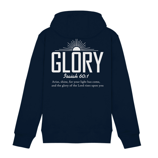 Isaiah 60:1 – Glory | Christliches Design mit Bibelvers - Zipper - Jacken/ Zipper - Navy - GfoitMa