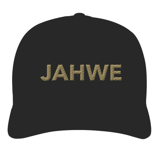 JAHWE – Der Name über allen Namen (Stick) | Christliche Kleidung - Classic Curved Snapback - Kappen & Mützen - Black - GfoitMa