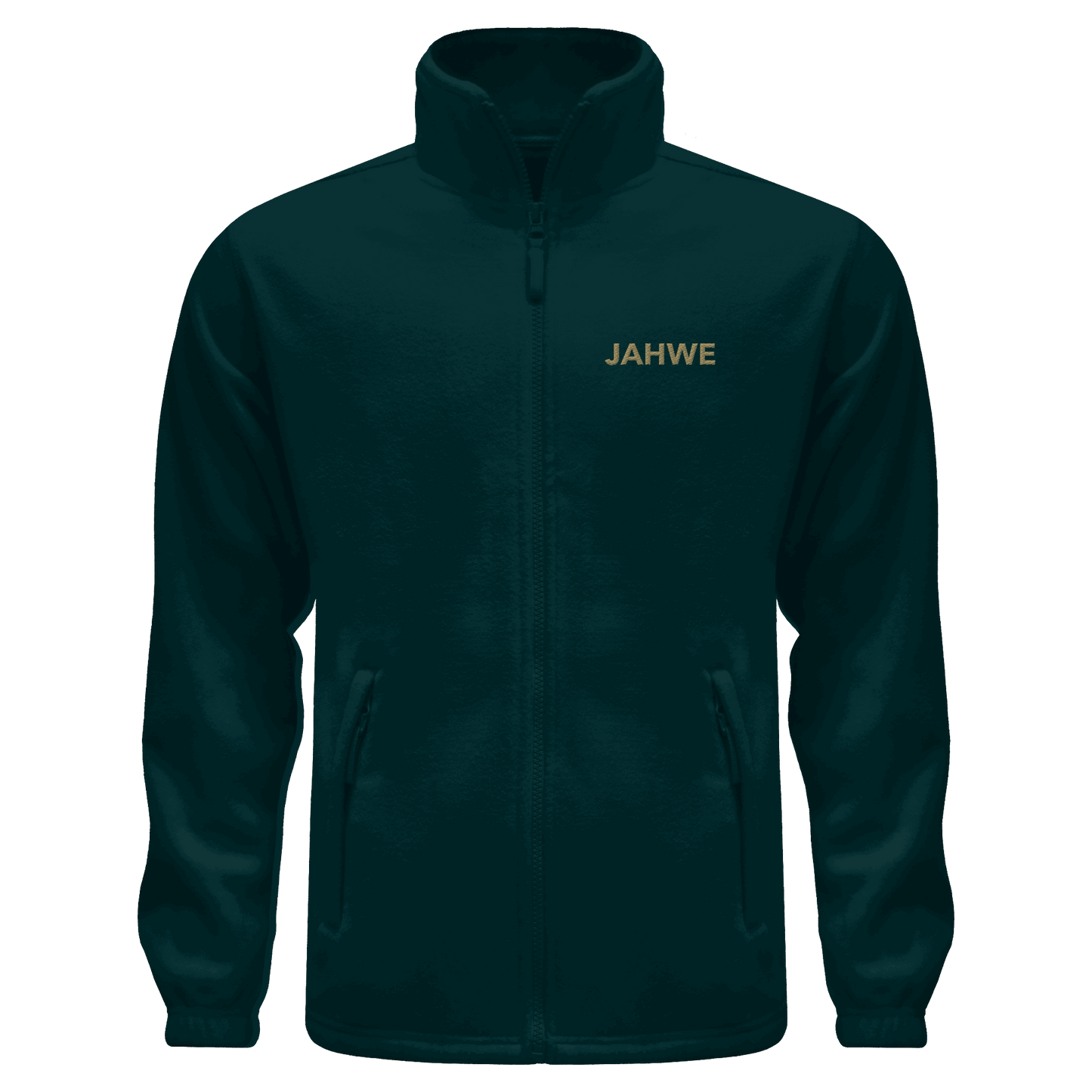 JAHWE – Der Name über allen Namen (Stick) | Christliche Kleidung - Fleece Jacket - Jacken/ Zipper - Fir Green - GfoitMa