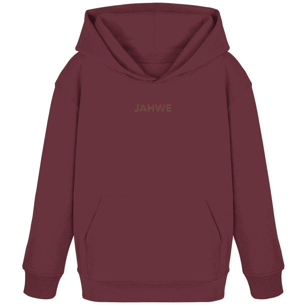 JAHWE – Der Name über allen Namen (Stick) | Christliche Kleidung - Kids Organic Hoodie - Kids & Babys - Burgundy - GfoitMa
