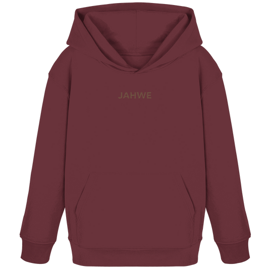 JAHWE – Der Name über allen Namen (Stick) | Christliche Kleidung - Kids Organic Hoodie - Kids & Babys - Burgundy - GfoitMa