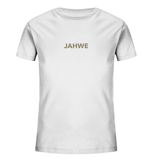 JAHWE – Der Name über allen Namen (Stick) | Christliche Kleidung - Kids Organic Shirt (Stick) - Kids & Babys - White - GfoitMa