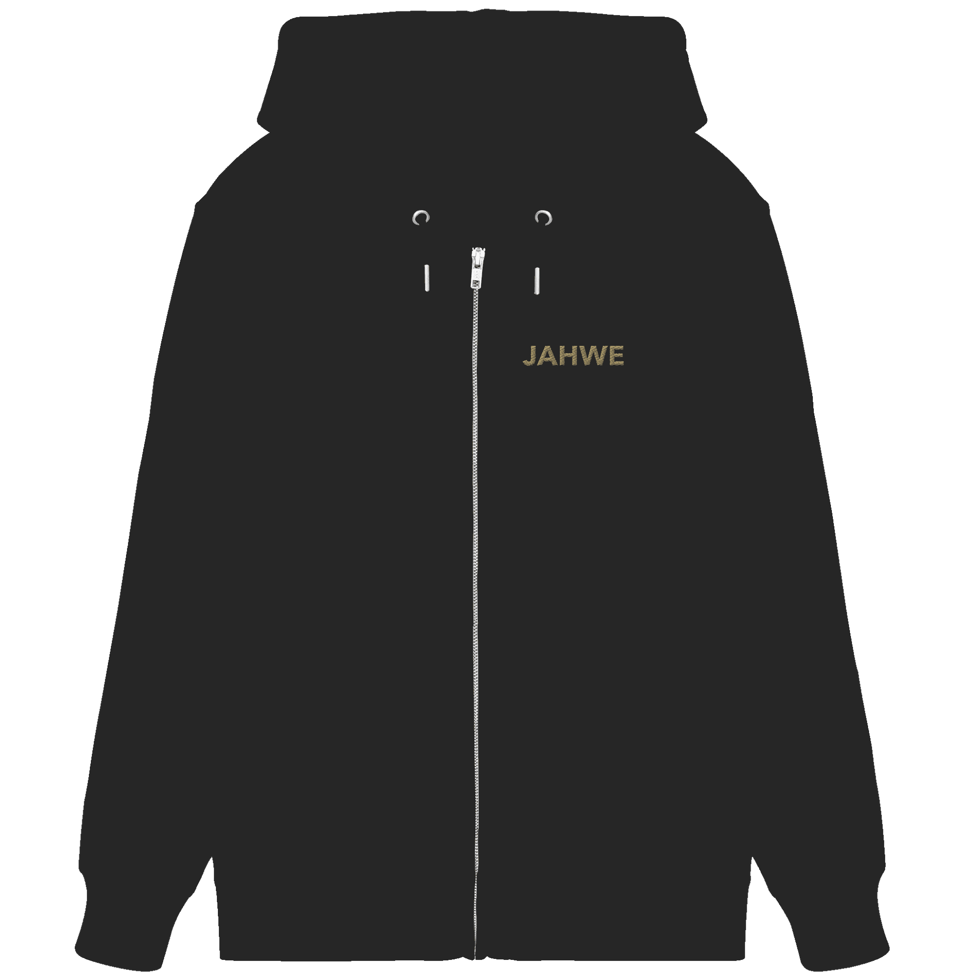 JAHWE – Der Name über allen Namen (Stick) | Christliche Kleidung - Organic Zipper (Stick) - Jacken/ Zipper - Black - GfoitMa