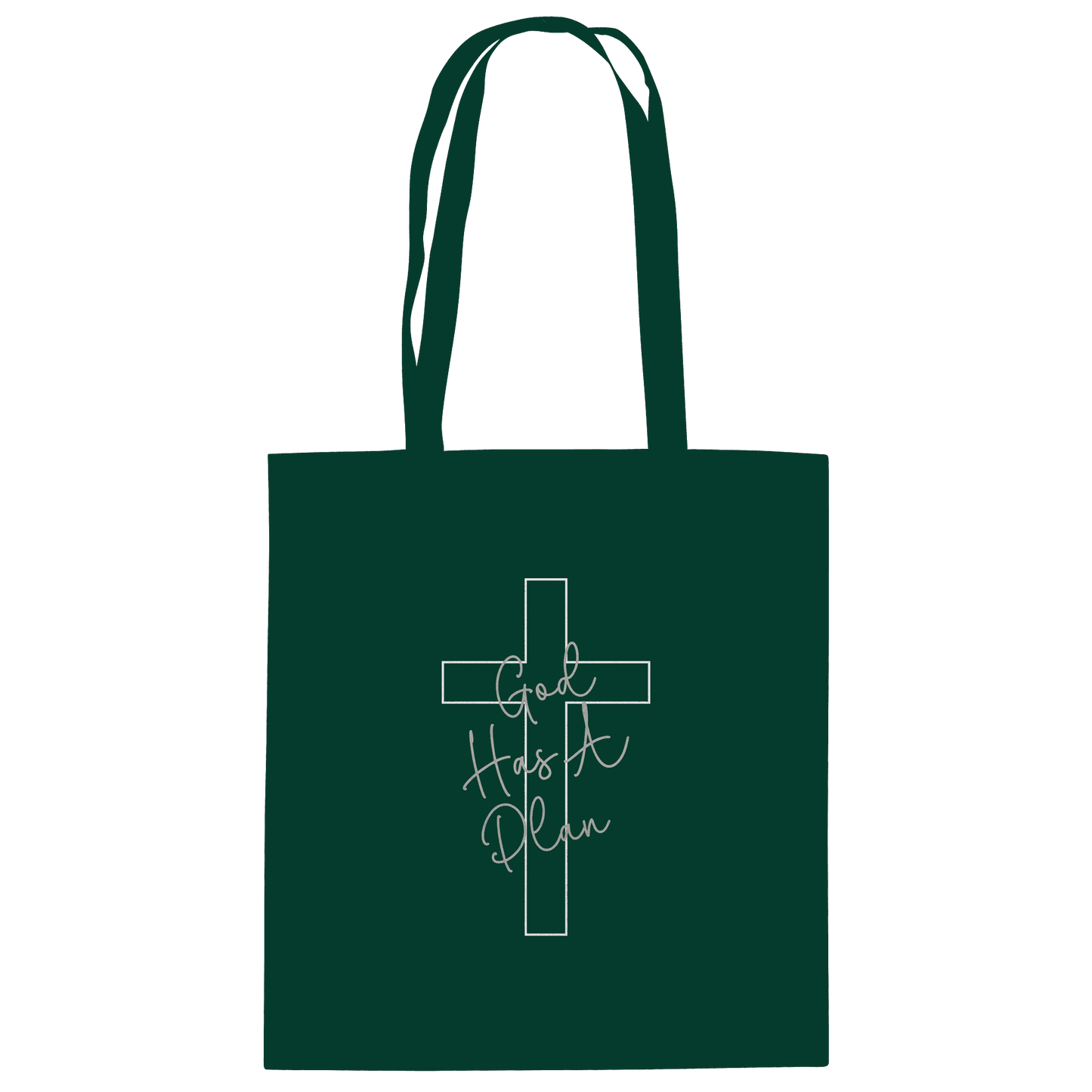 Jeremiah 29:11 – God Has a Plan | Christliches Design - Baumwolltasche - Taschen - Bottle Green - GfoitMa