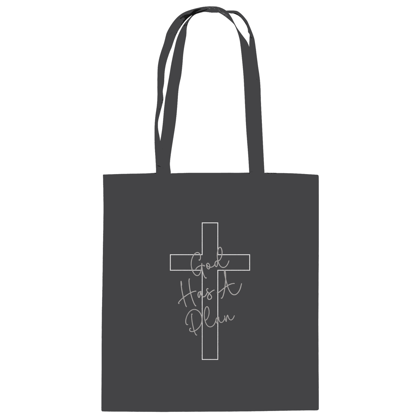Jeremiah 29:11 – God Has a Plan | Christliches Design - Baumwolltasche - Taschen - Graphite Grey - GfoitMa
