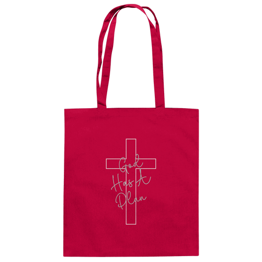 Jeremiah 29:11 – God Has a Plan | Christliches Design - Baumwolltasche - Taschen - Classic Red - GfoitMa