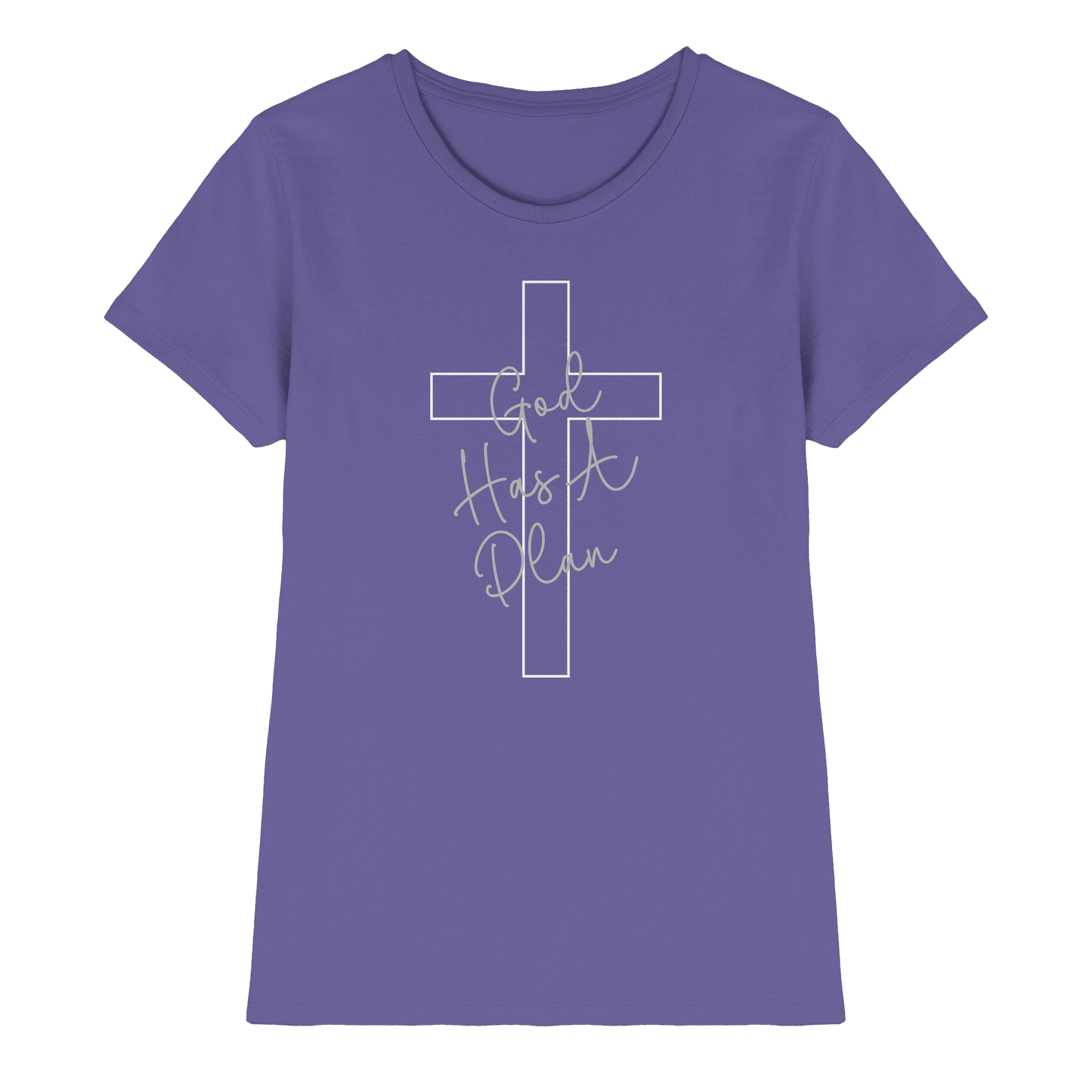 Jeremiah 29:11 – God Has a Plan | Christliches Design - Ladies Premium Shirt - Lady-Shirts - Millenial Lilac - GfoitMa