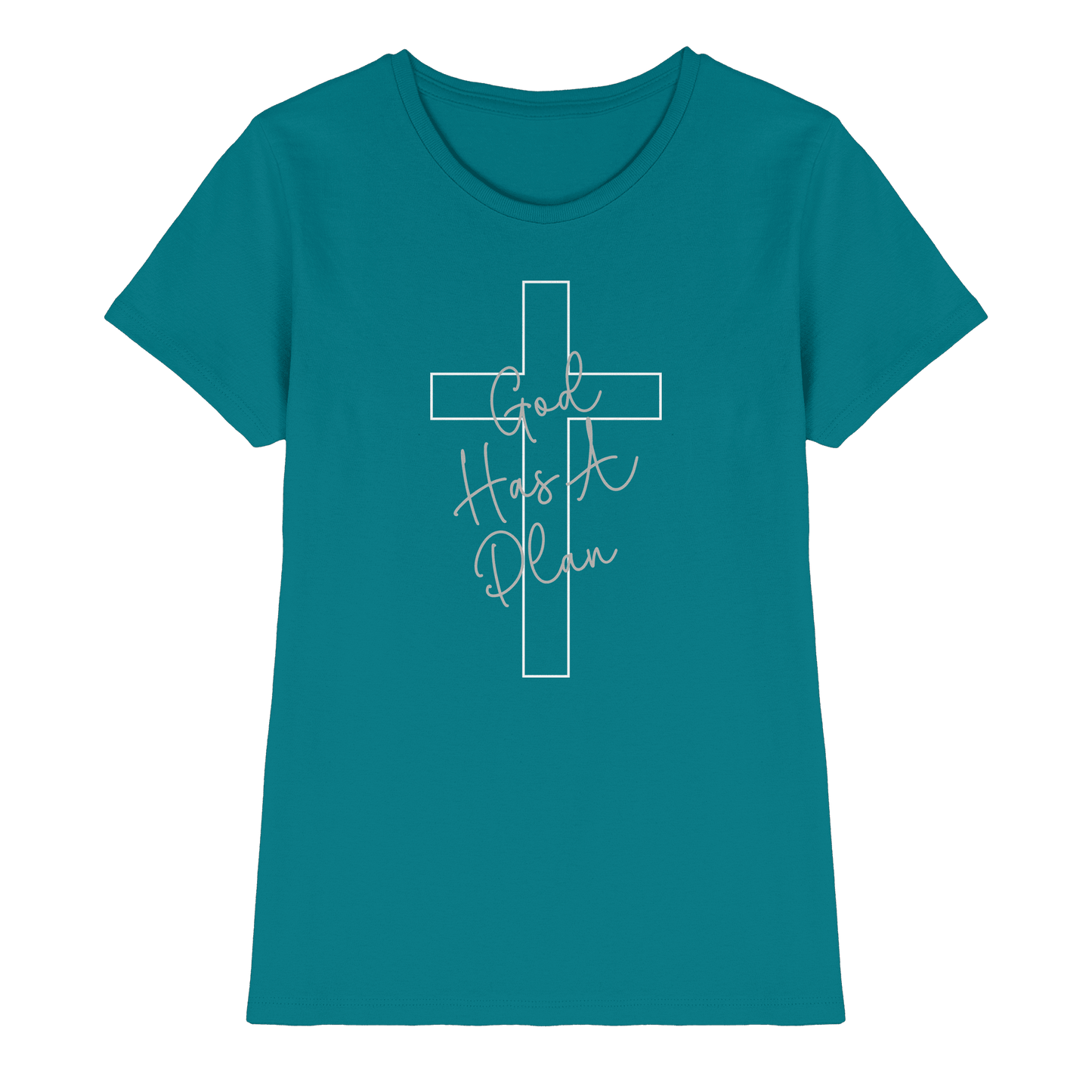 Jeremiah 29:11 – God Has a Plan | Christliches Design - Ladies Premium Shirt - Lady-Shirts - Diva Blue - GfoitMa
