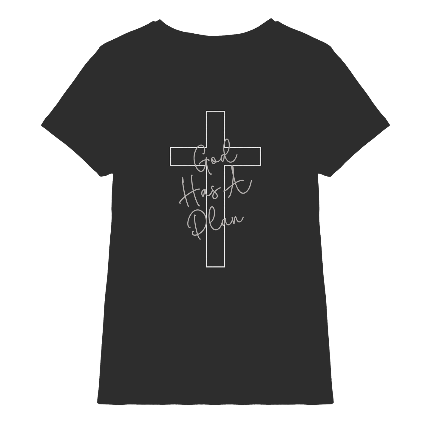 Jeremiah 29:11 – God Has a Plan | Christliches Design - Ladies Premium Shirt - Lady-Shirts - Black - GfoitMa