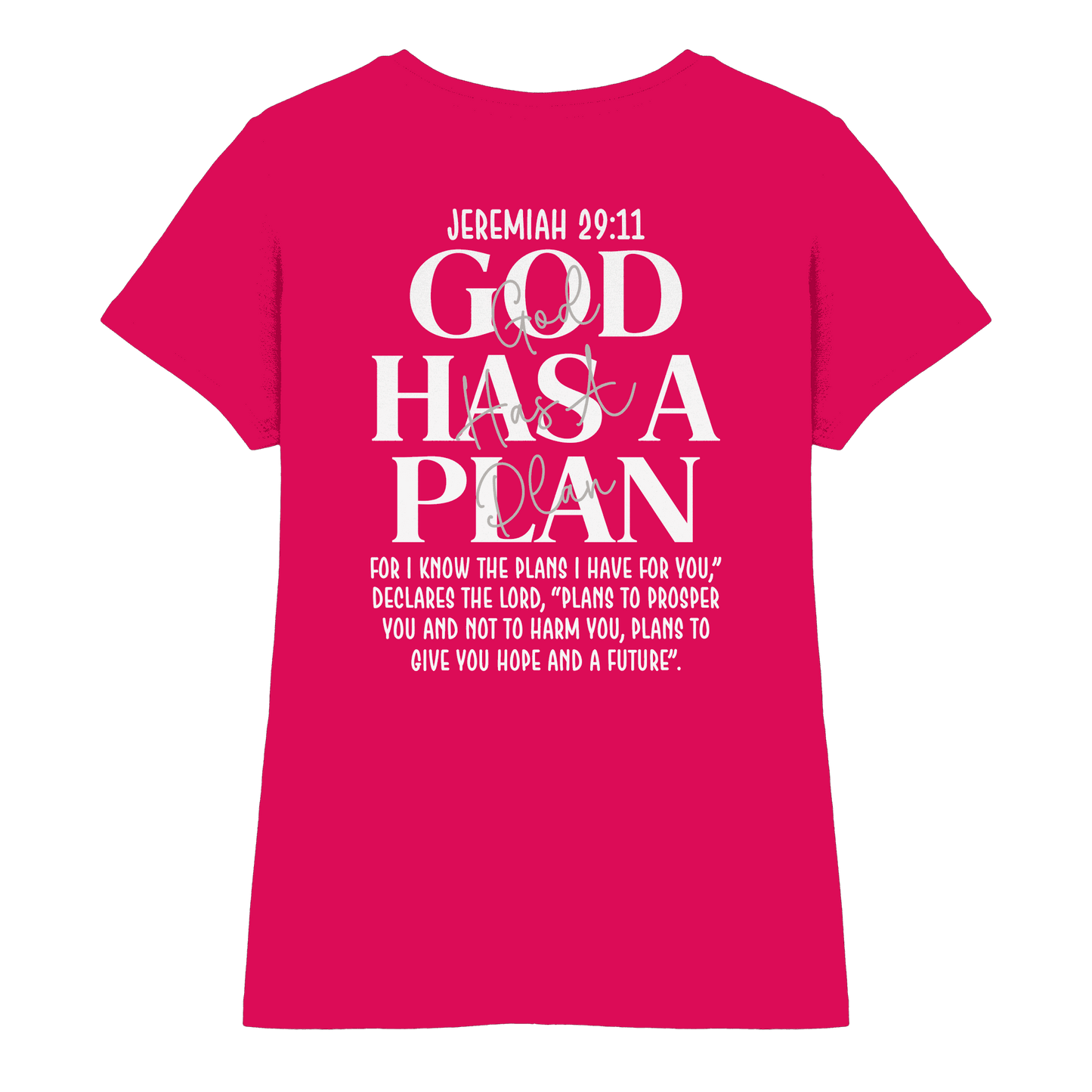 Jeremiah 29:11 – God Has a Plan | Christliches Design - Ladies Premium Shirt - Lady-Shirts - Sorbet - GfoitMa