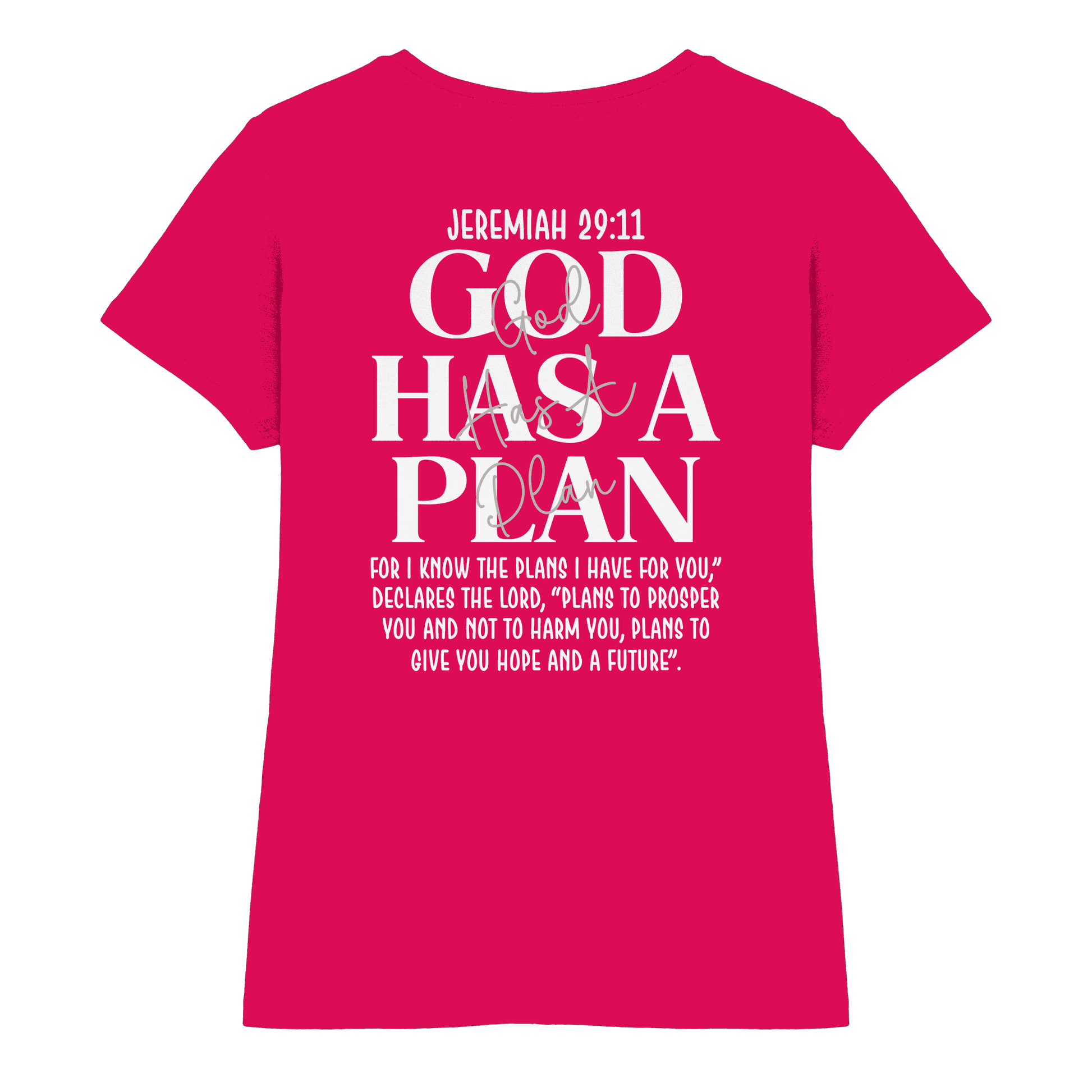 Jeremiah 29:11 – God Has a Plan | Christliches Design - Ladies Premium Shirt - Lady-Shirts - Sorbet - GfoitMa