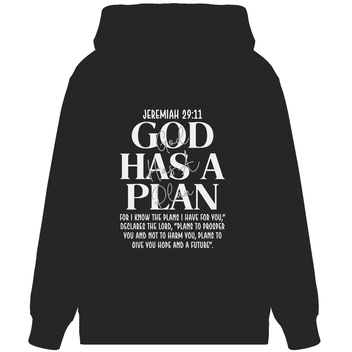 Jeremiah 29:11 – God Has a Plan | Christliches Design - Organic Zipper - Jacken/ Zipper - Black - GfoitMa