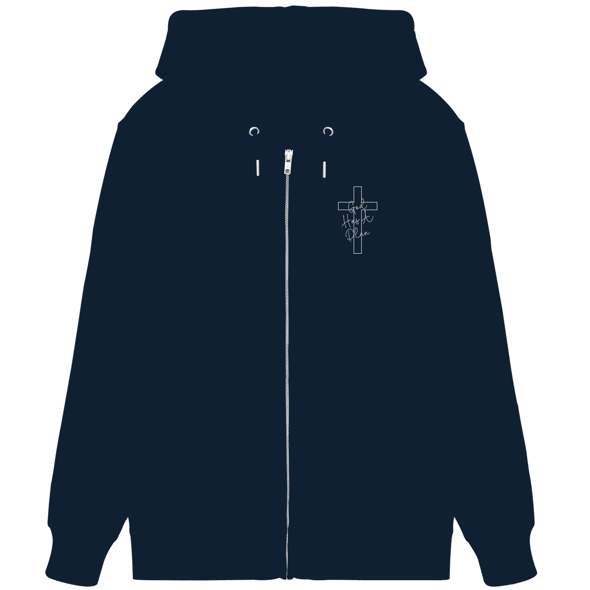 Jeremiah 29:11 – God Has a Plan | Christliches Design - Organic Zipper - Jacken/ Zipper - French Navy - GfoitMa