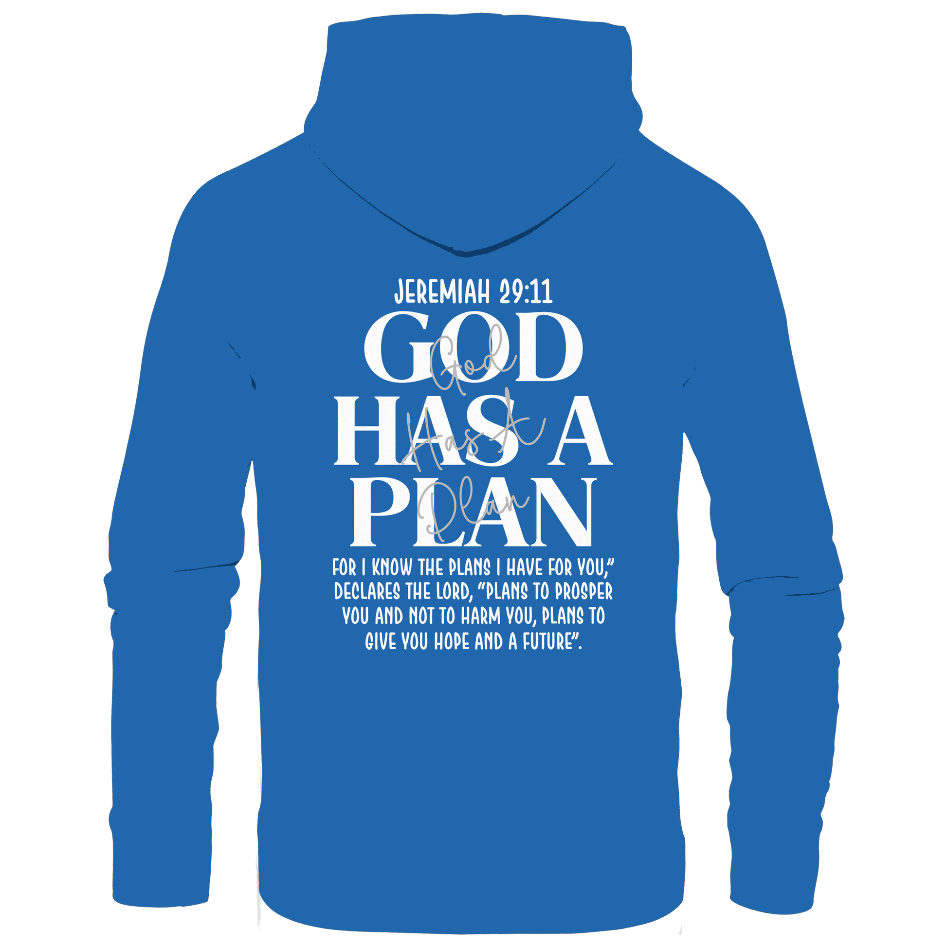 Jeremiah 29:11 – God Has a Plan | Christliches Design - Premium Unisex Hoodie - Hoodies - Royal Blau - GfoitMa