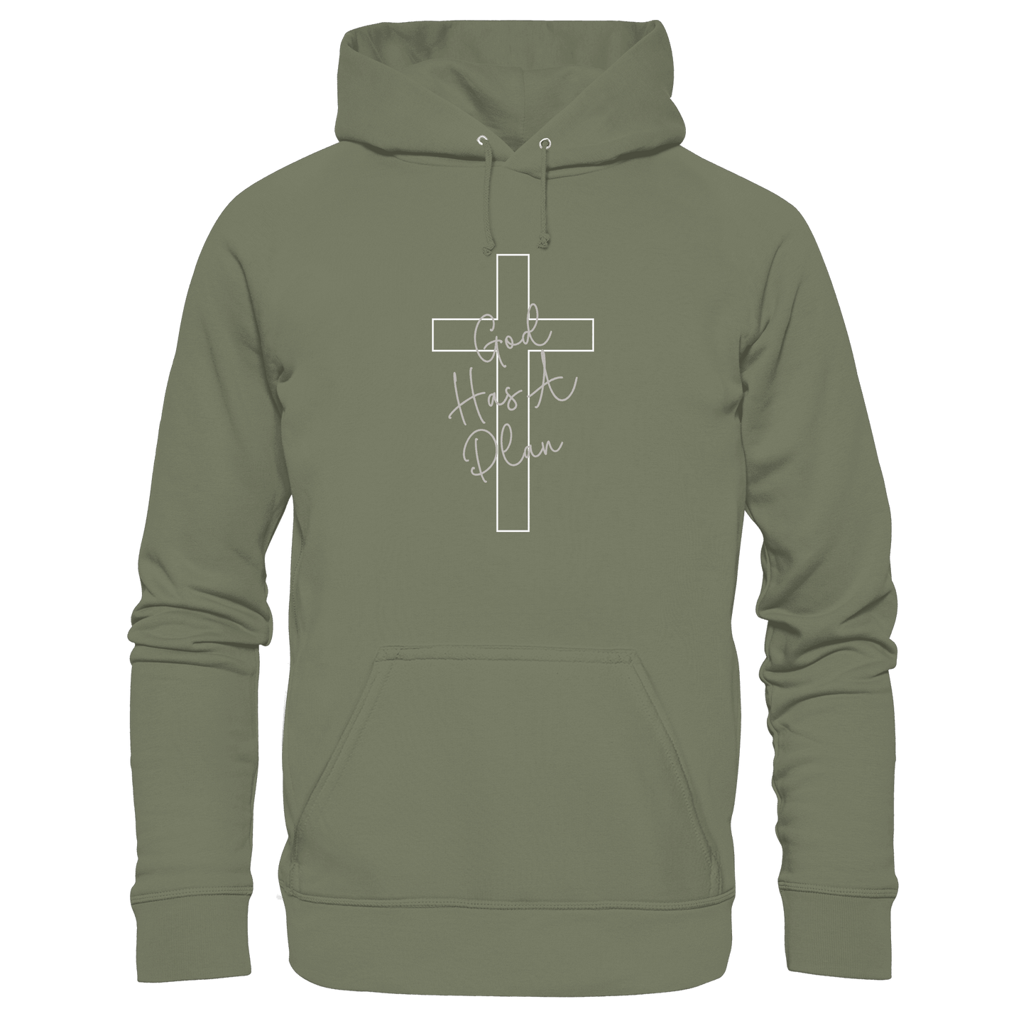 Jeremiah 29:11 – God Has a Plan | Christliches Design - Premium Unisex Hoodie - Hoodies - Classic Olive - GfoitMa