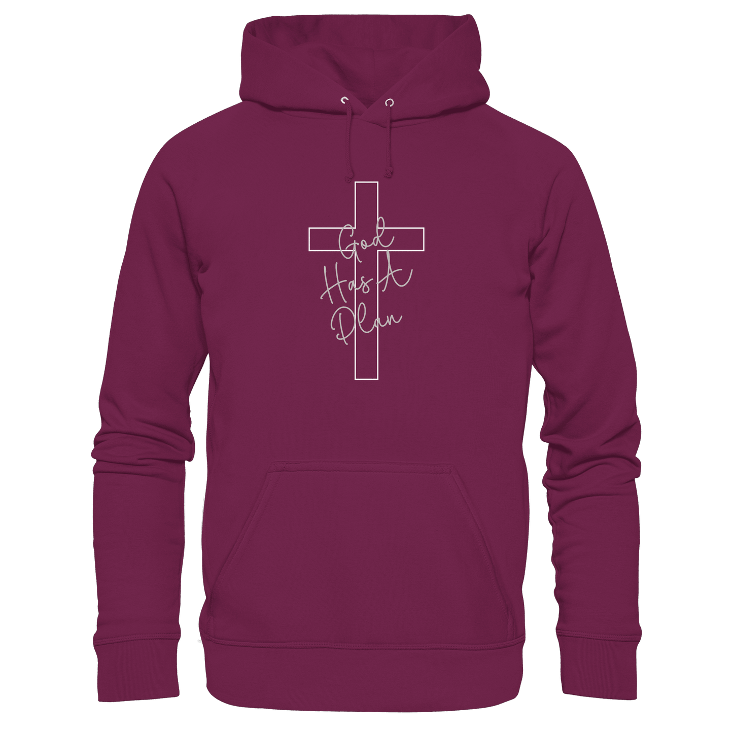 Jeremiah 29:11 – God Has a Plan | Christliches Design - Premium Unisex Hoodie - Hoodies - Burgund - GfoitMa