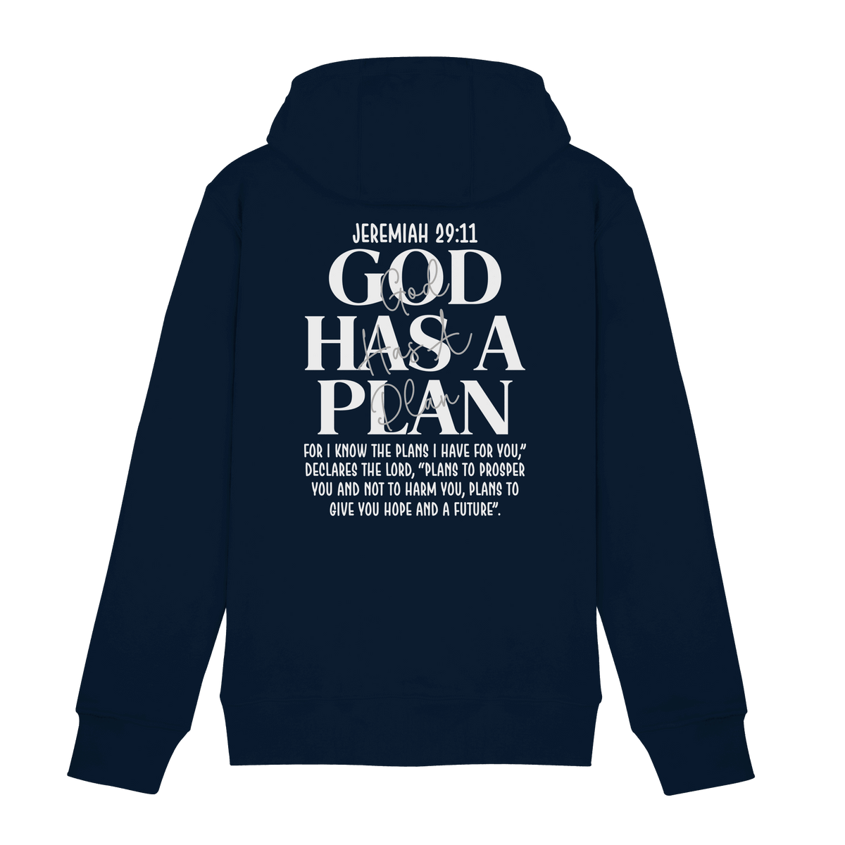 Jeremiah 29:11 – God Has a Plan | Christliches Design - Zipper - Jacken/ Zipper - Navy - GfoitMa