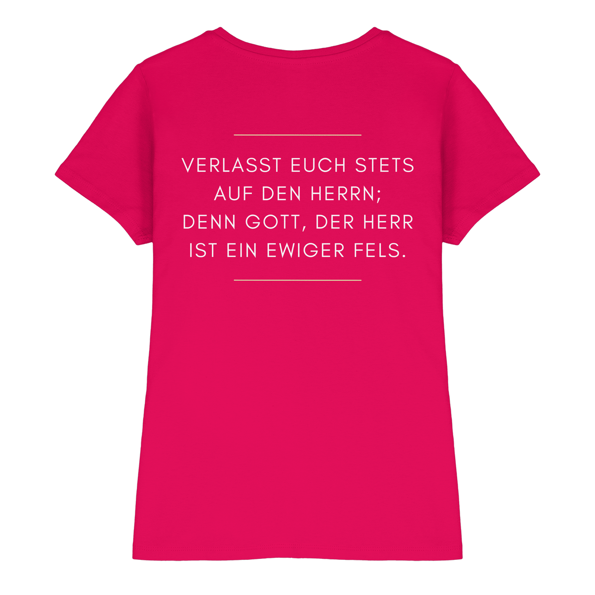 Jesaja 26,4 – Der Herr ist ein ewiger Fels | Christliches Bibelvers Design - Ladies Premium Shirt - Lady-Shirts - Sorbet - GfoitMa