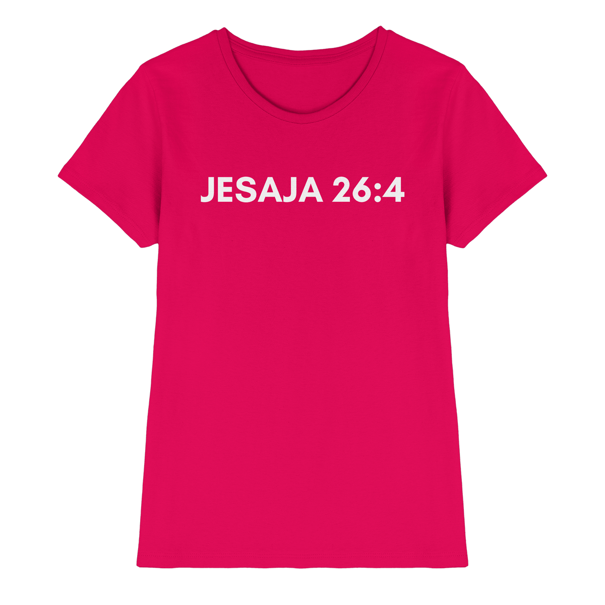 Jesaja 26,4 – Der Herr ist ein ewiger Fels | Christliches Bibelvers Design - Ladies Premium Shirt - Lady-Shirts - Sorbet - GfoitMa