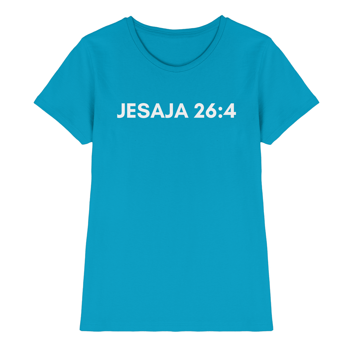 Jesaja 26,4 – Der Herr ist ein ewiger Fels | Christliches Bibelvers Design - Ladies Premium Shirt - Lady-Shirts - Atoll - GfoitMa