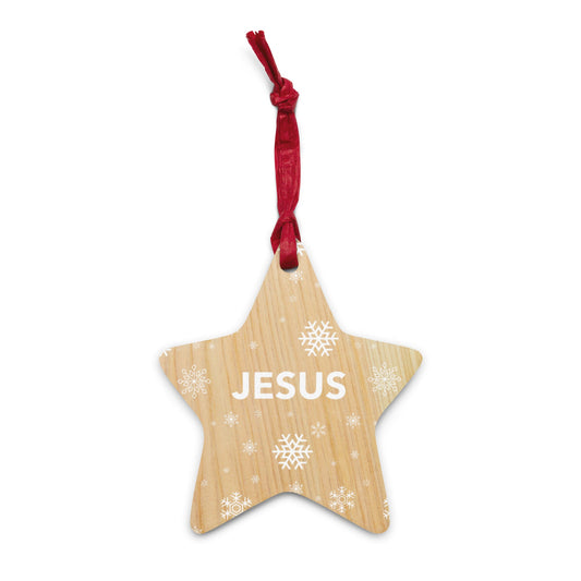 Jesus - Das Licht in der Winterzeit - Holz-Ornamente - Star - GfoitMa