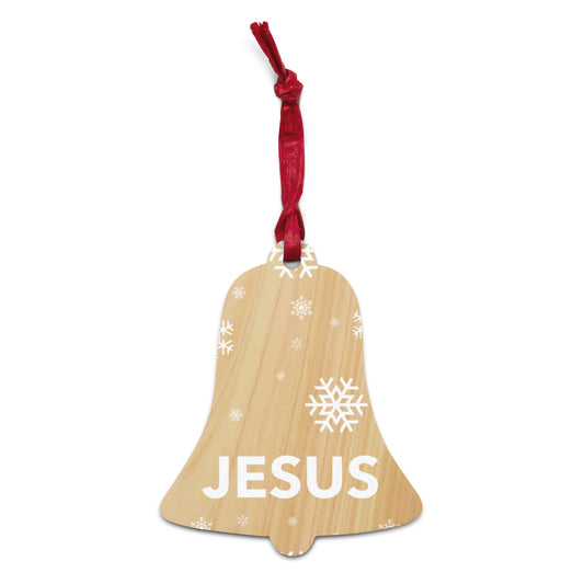 Jesus - Das Licht in der Winterzeit - Holz-Ornamente - Bell - GfoitMa
