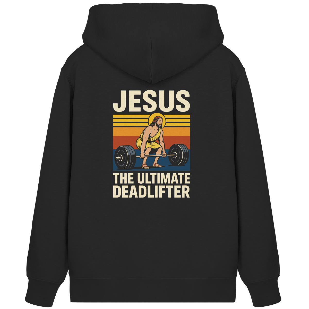 Jesus Deadlifter – Jesus the Ultimate Deadlifter | Christliches Fitness Design - Organic Zipper - Jacken/ Zipper - Black - GfoitMa