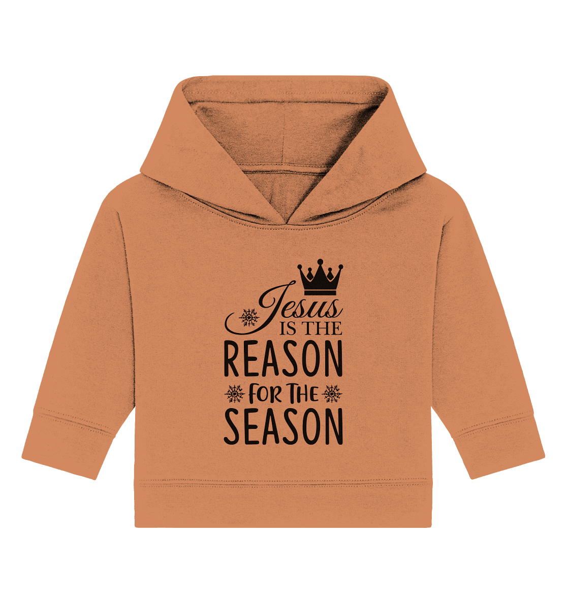 Jesus – Der Grund für die Weihnachtszeit | Christliche Geschenke - Baby Organic Hoodie - Kids & Babys - Volcano Stone - GfoitMa