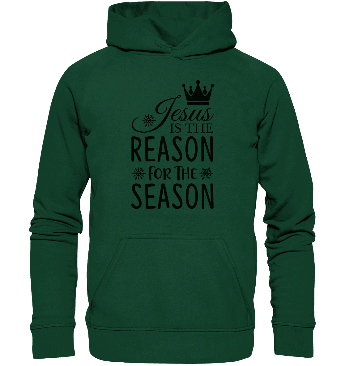 Jesus – Der Grund für die Weihnachtszeit | Christliche Geschenke - Kids Premium Hoodie - Kids & Babys - Bottlegreen - GfoitMa
