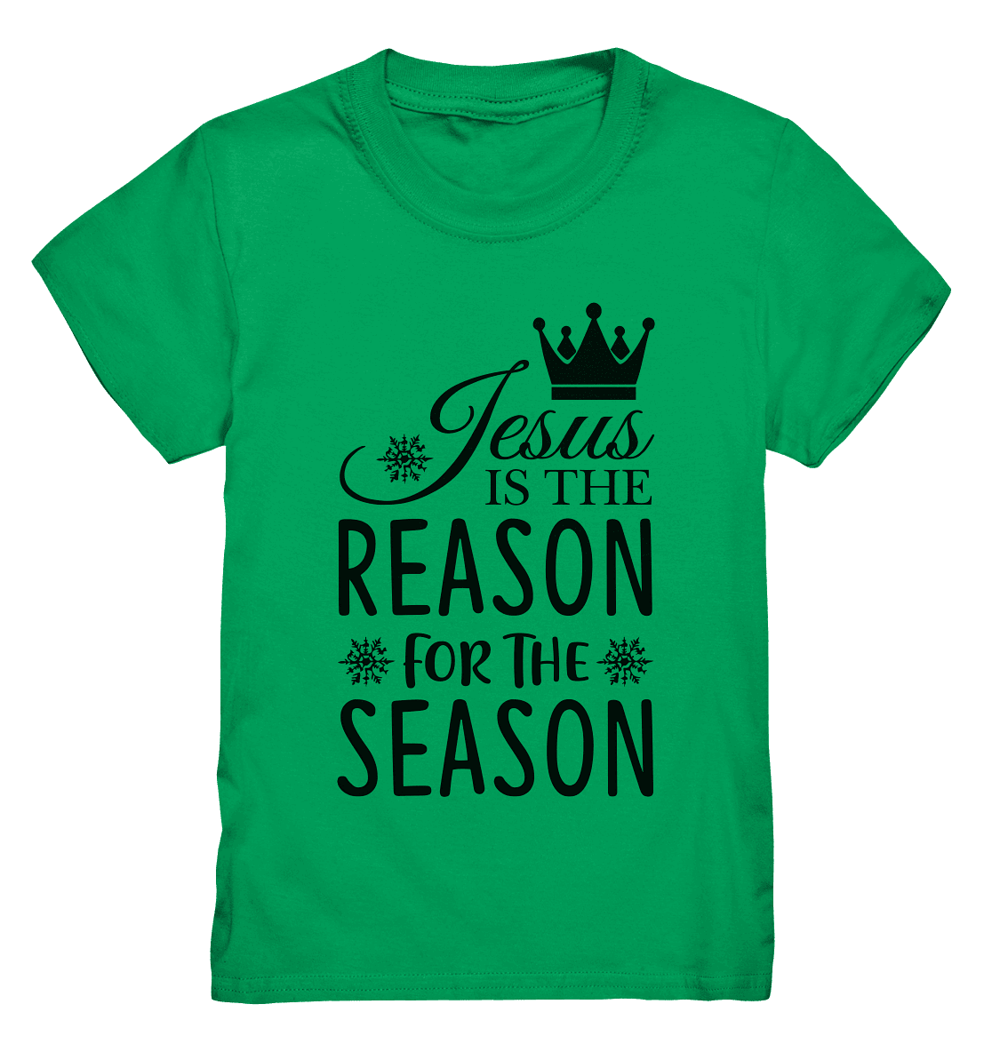 Jesus – Der Grund für die Weihnachtszeit | Christliche Geschenke - Kids Premium Shirt - Kids & Babys - Kelly Green - GfoitMa