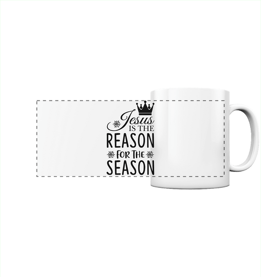Jesus – Der Grund für die Weihnachtszeit | Christliche Geschenke - Panorama Tasse - Trinkgefäße - White glossy - GfoitMa
