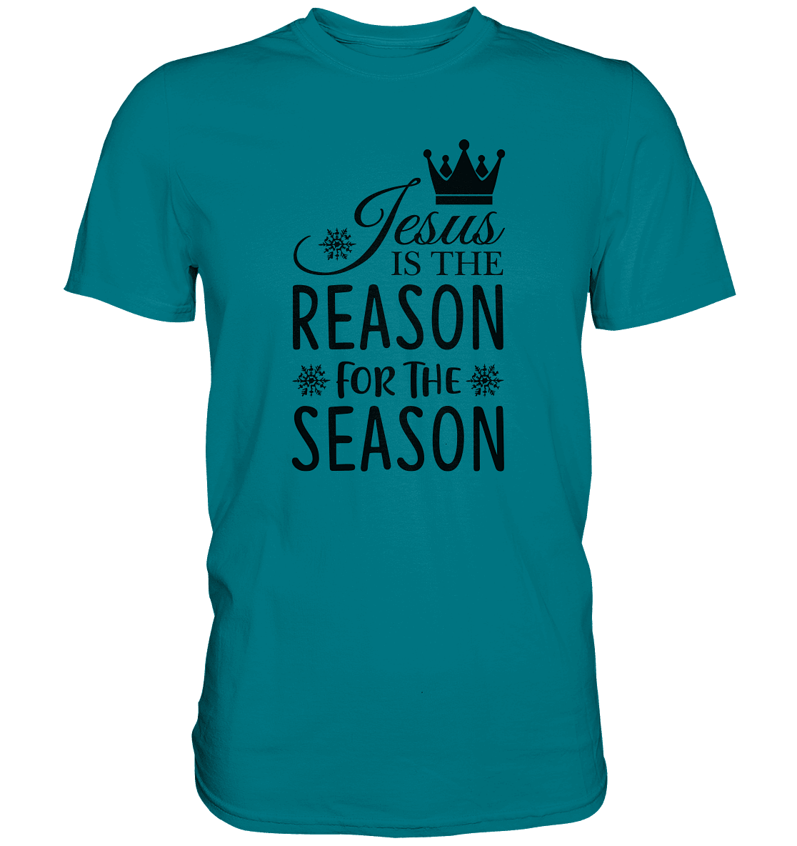 Jesus – Der Grund für die Weihnachtszeit | Christliche Geschenke - Premium Shirt - Unisex-Shirts - Diva Blue - GfoitMa