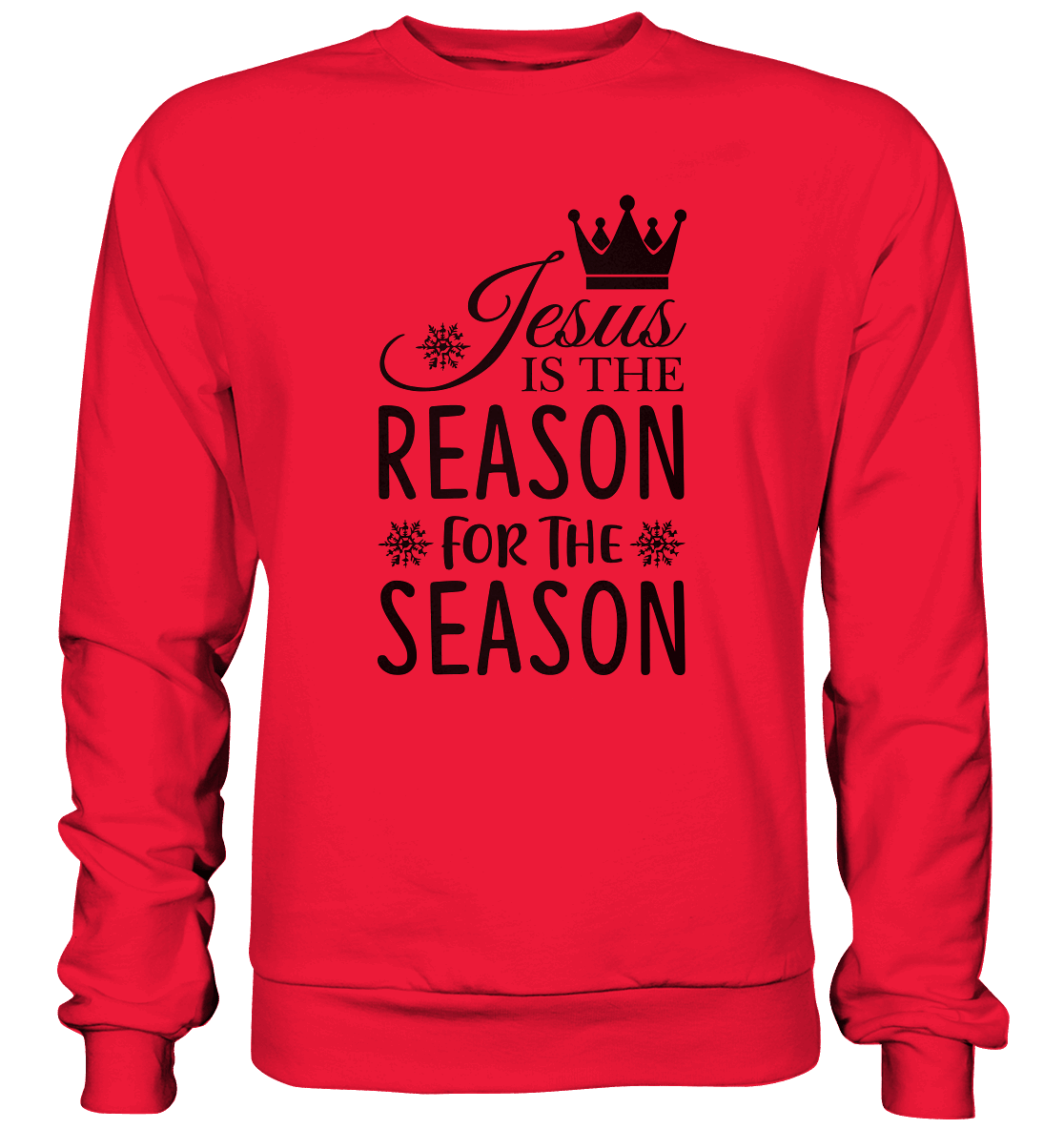 Jesus – Der Grund für die Weihnachtszeit | Christliche Geschenke - Premium Sweatshirt - Sweatshirts - Rot - GfoitMa