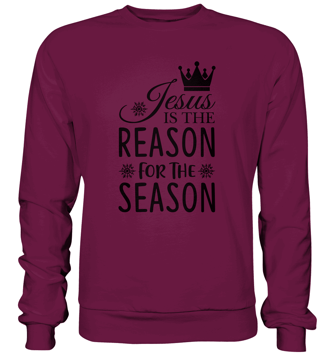 Jesus – Der Grund für die Weihnachtszeit | Christliche Geschenke - Premium Sweatshirt - Sweatshirts - Burgund - GfoitMa