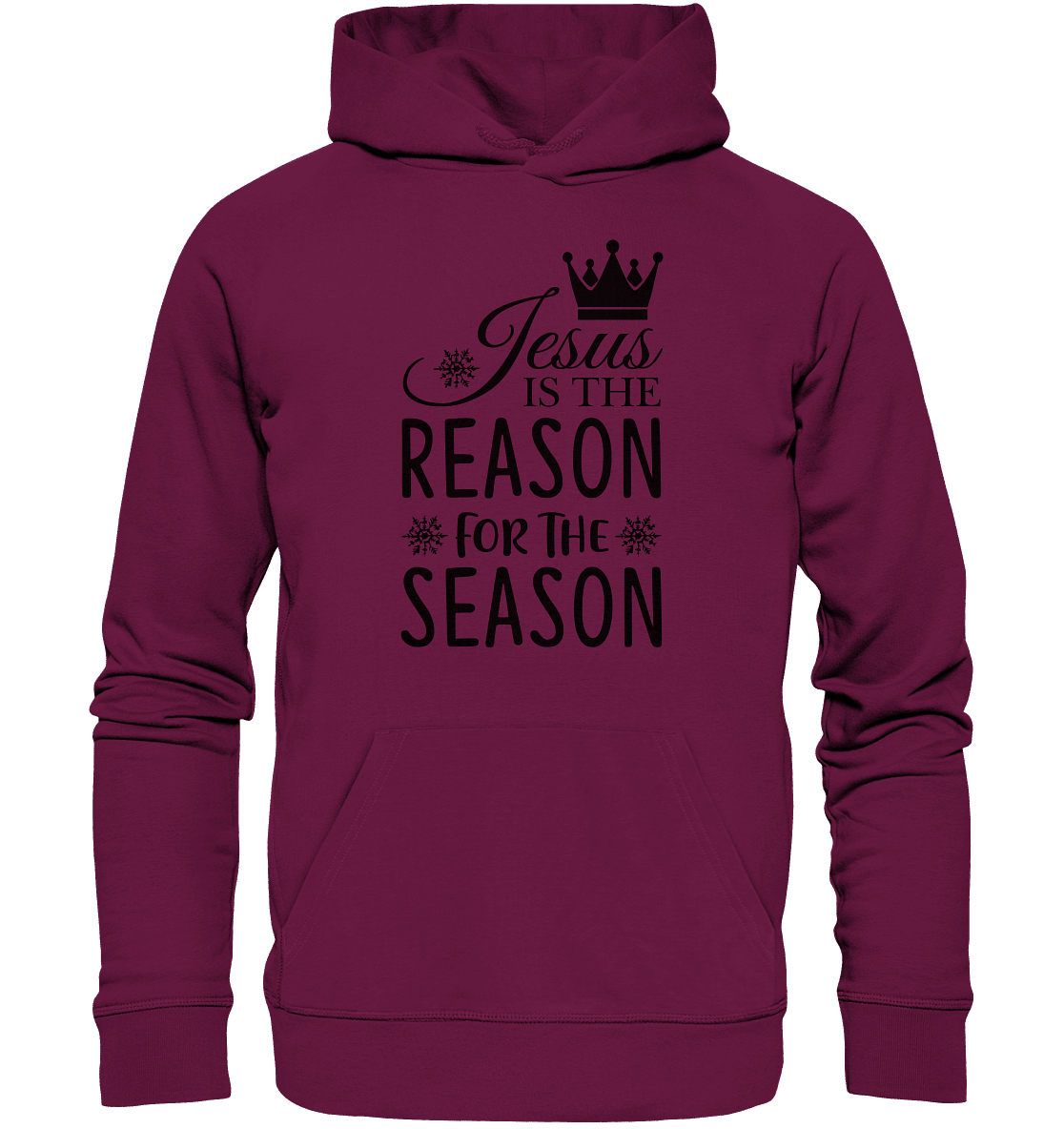 Jesus – Der Grund für die Weihnachtszeit | Christliche Geschenke - Premium Unisex Hoodie - Hoodies - Burgund - GfoitMa